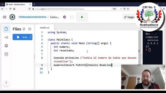 Tablas de multiplicar en C# con la plataforma Repl.it - Comando FOR смотреть онлайн