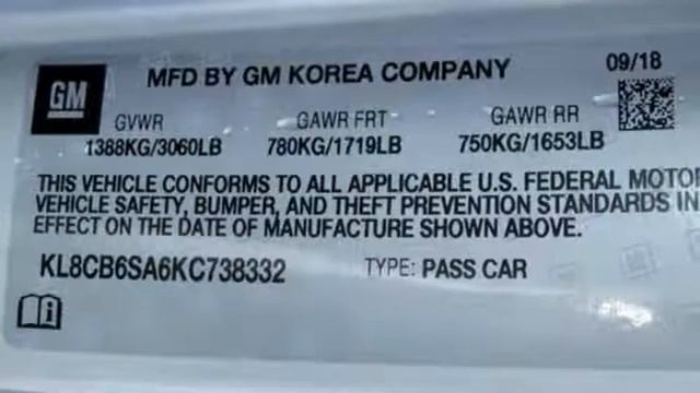 2019 Chevrolet Spark Baltimore MD Owings Mills, MD #A9738332 смотреть онлайн