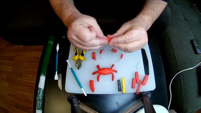 Plasticine crab /diy/ Краб/ из пластилина/лепка смотреть онлайн