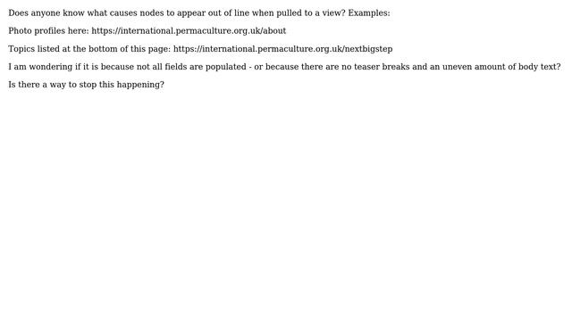 Drupal: Nodes appear out of line - views смотреть онлайн
