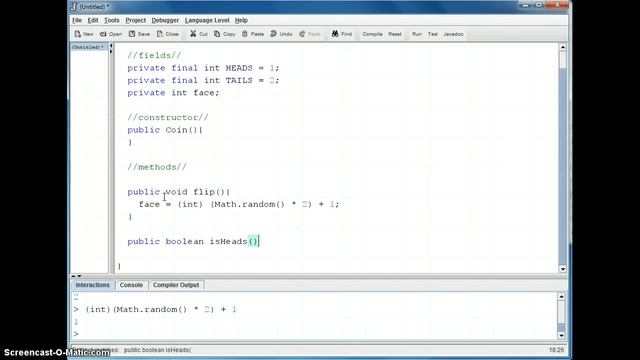 Java Coin - Part 2 (Coin Class) смотреть онлайн