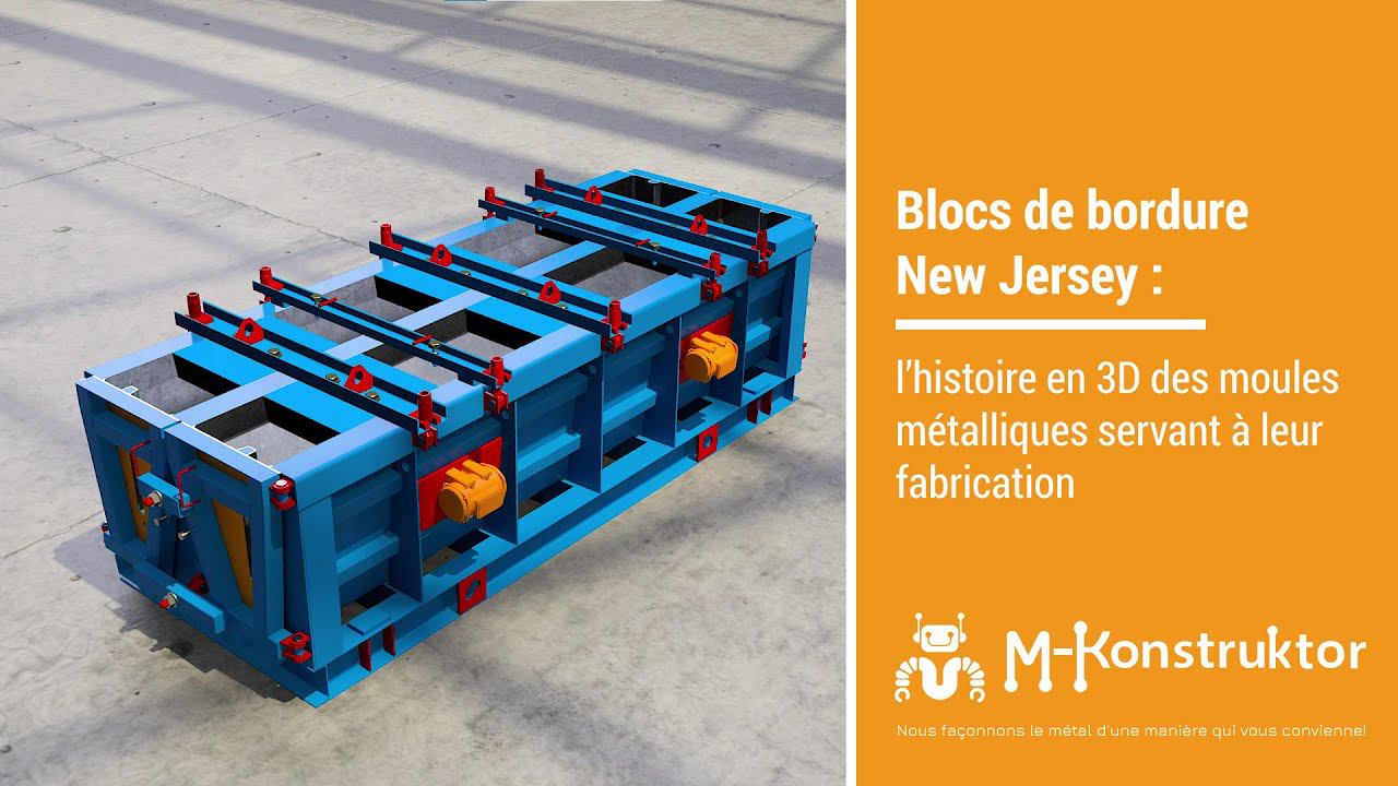 Blocs de bordure New Jersey : l’histoire en 3D des moules métalliques servant à leur fabrication смотреть онлайн