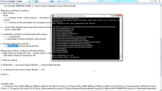 How to Convert Cordova Apk to aab on Win 7 || Cara Konversi Cordova Apk ke aab Pada Windows 7 смотреть онлайн