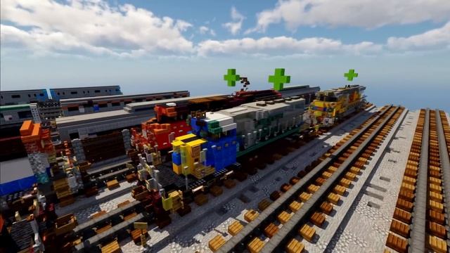 FoxShot Update 35 Minecraft Realistic Server Trains смотреть онлайн