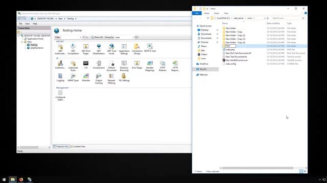 Windows 10 IIS Directory Browsing смотреть онлайн