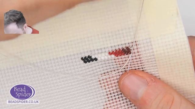 How to make a DIY Christmas Cross Stitch with beads that can be sewn like fabric! смотреть онлайн