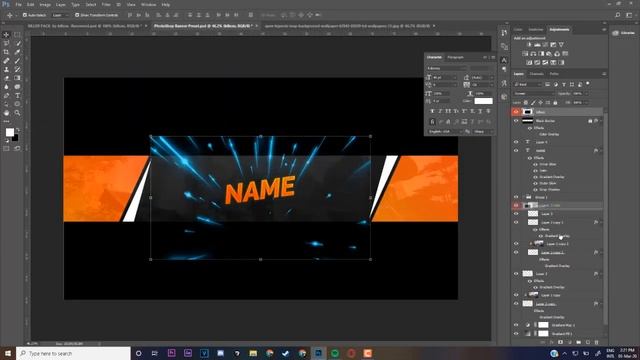 Sleek GAMING BANNER Template | 2020 | FREE PSD | Photoshop смотреть онлайн