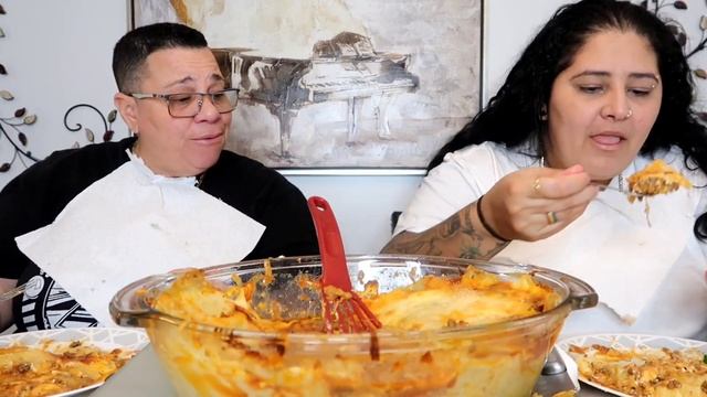 HOMEMADE CHESSY LASAGNA PASTA ? MUKBANG EATING SHOW смотреть онлайн