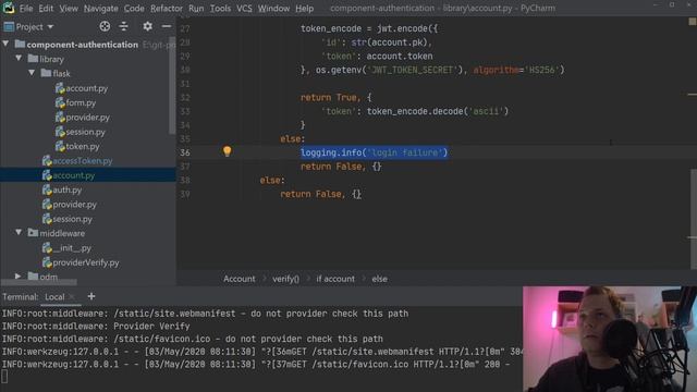 Confirm account login from client in Web-UI - Project: Authentication - Part 14 смотреть онлайн