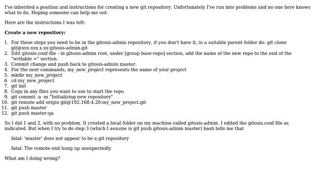 Master does not appear to be a git repository error смотреть онлайн