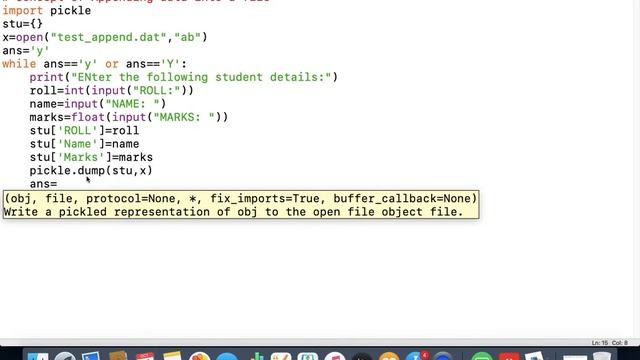 #10 Appending data into Binary Files in Python | File Handling | Class 12 CBSE Computer Science смотреть онлайн