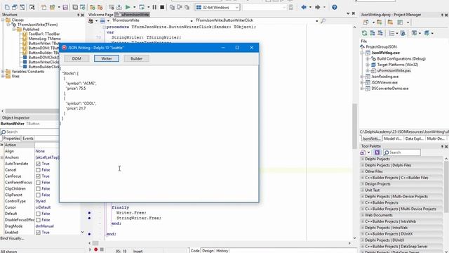 Novos Recursos para JSON no Delphi e C++ Builder смотреть онлайн