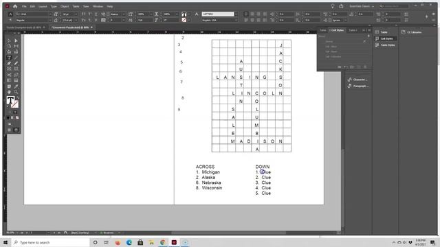 InDesign Tutorial For Beginners & KDP #24: Crossword Puzzles