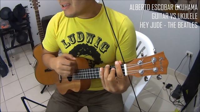 Guitar vs Ukulele. Which is Better? Hey Jude - The Beatles By Alberto Escobar Okuhama смотреть онлайн