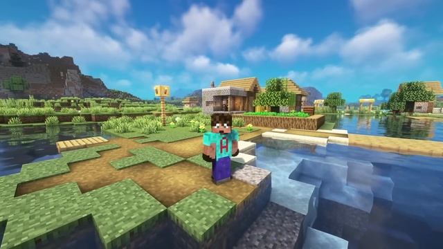 Best Minecraft Seeds with Island Villages EVER смотреть онлайн