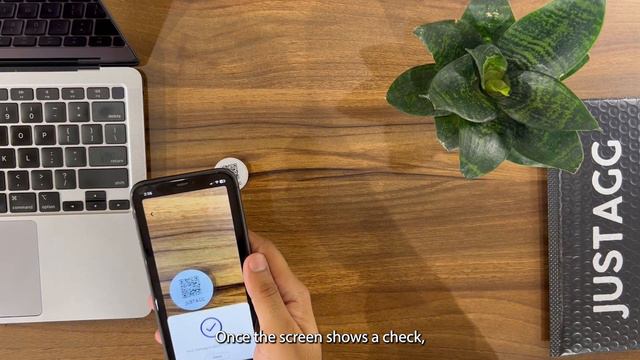 Activating Justagg Social Tag (QR Code)