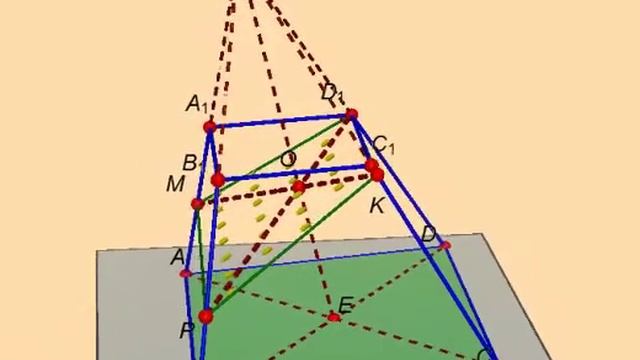 Четырёхугольная усечённая пирамида. Найдите отношение соответственных сторон оснований. смотреть онлайн