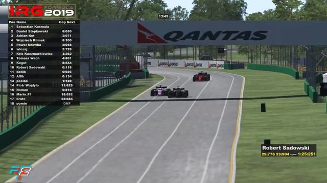 rFactor 2 – IRG Formula 2019 – ROUND 1 Australian GP - Albert Park - LIVESTREAM смотреть онлайн