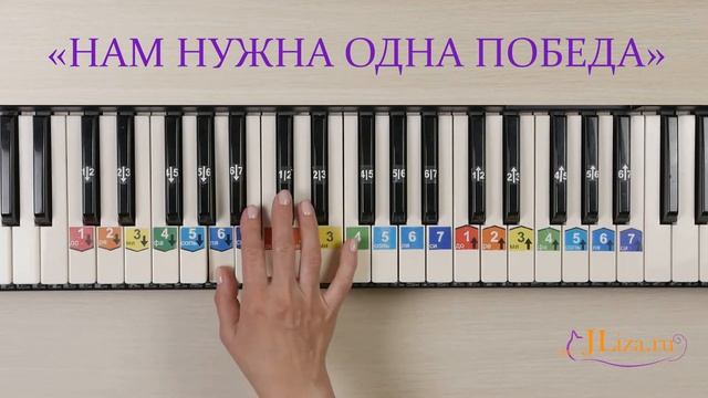 Нам нужна одна победа на пианино как играть. Ноты цифрами. Военные песни смотреть онлайн