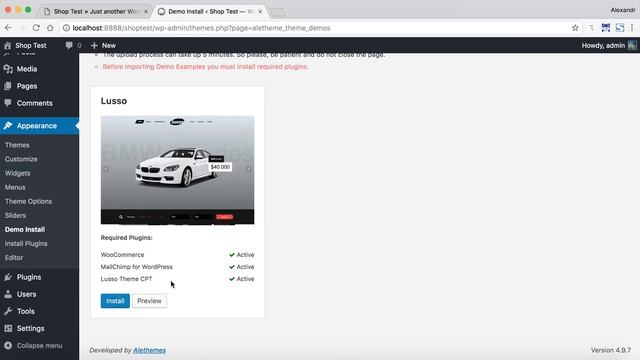 Lusso Car Rental WordPress Theme Demo Import Example смотреть онлайн