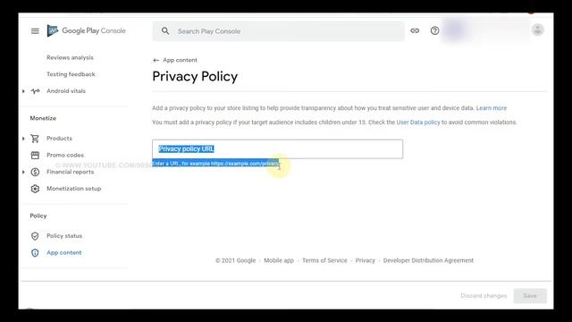 How To Add Privacy Policy To Apps Play Console смотреть онлайн