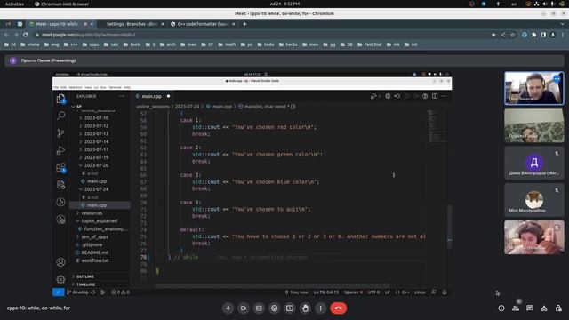 cpps-10: switch statement (part 7) смотреть онлайн
