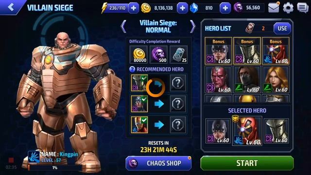 [Marvel Future Fight] Clear Villain Siege with Recommended Heroes смотреть онлайн