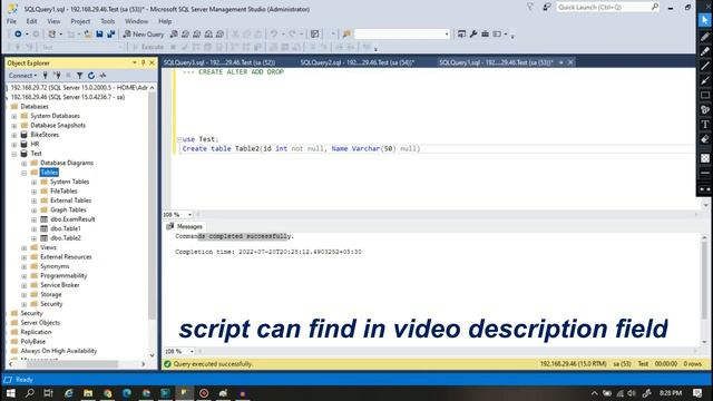 Create Table in SQL Server || How To Create Table In SQL || Table Create In Hindi || Table in SSMS? смотреть онлайн