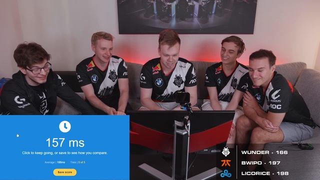 Who has the FASTEST REACTION SPEED? | G2 BMW Reaction Challenge смотреть онлайн