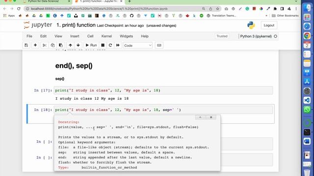 2. Python PRINT() function || Python SEP and END parameters (Bangla) || SN DATAMART смотреть онлайн