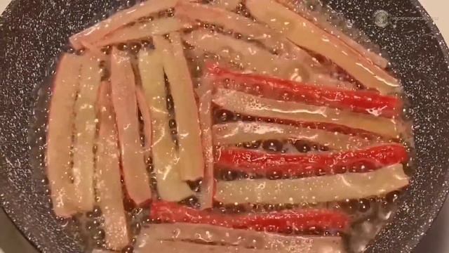 Tasty & Addictive Crispy Surimi Chips | How to make surimi chips in air fryer & over the stove смотреть онлайн