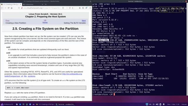 LFS 10.1 Chapter 2 - Preparing the Host System смотреть онлайн