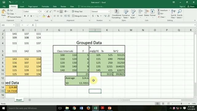 Statistic in excel -including correlation , regression, average and standard deviation смотреть онлайн