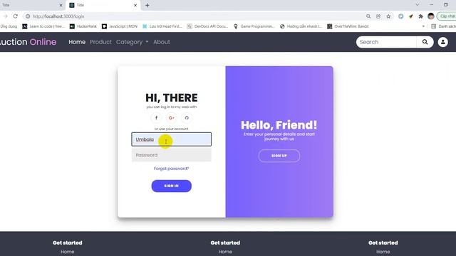 Demo website: Auction Online - HCMUS смотреть онлайн