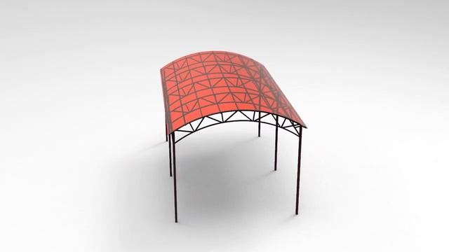 Каркас металлический навес