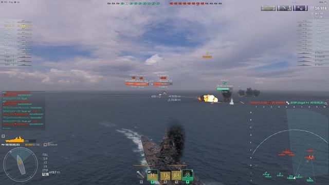 World of Warships -- France vs Germany Part 1, T8-Fun on Ocean смотреть онлайн