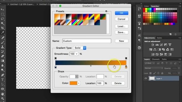 How To Create Custom Gradients In Photoshop CC Or CS6