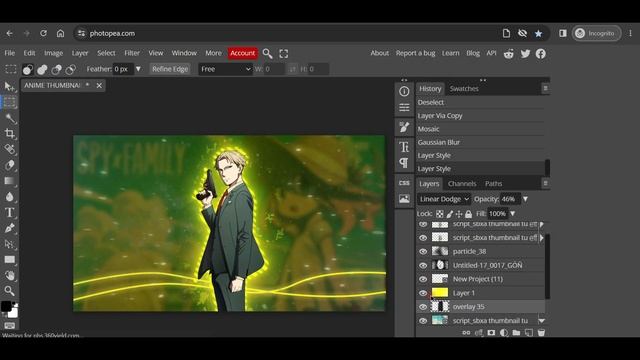 MAKE ANIME THUMBNAIL LIKE @zneptun PHOTOSHOP | PHOTOSHOP ( + FREE PROJECT FILE) | EASY TUTORIAL | смотреть онлайн