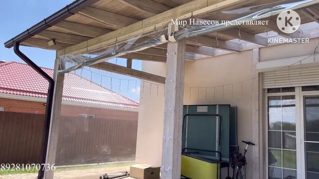 Навес из поликарбоната компании  ...Мир Навесов... в Ростове на Дону.