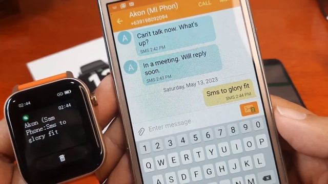 Glory Fit Smart Watch - Bluetooth Call Demo, SMS And App Demo