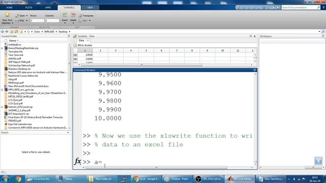 How to import data from MATLAB to Excel смотреть онлайн