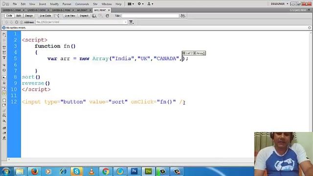 JavaScript Ascending and Descending Sorting смотреть онлайн