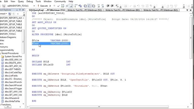 SQL SERVER - STORED PROCEDURES - HOW TO WRITE TO A FILE смотреть онлайн