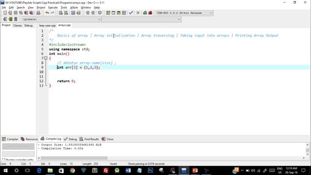 Arrays in C++ programming | C++ programming tutorials for beginners смотреть онлайн