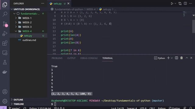 04-01-Sets in Python смотреть онлайн
