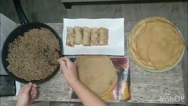 Блины с мясом! Pancakes with meat! смотреть онлайн