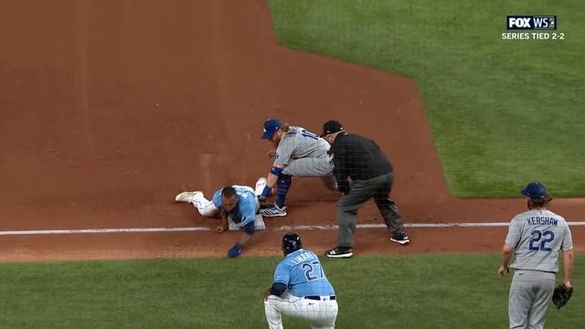 Rays' Manuel Margot tries to STEAL HOME in crazy trip across the bases in World Series Game 5! смотреть онлайн