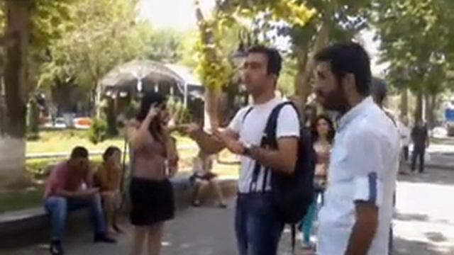 Action of protest against rise in public transport fare in Yerevan смотреть онлайн