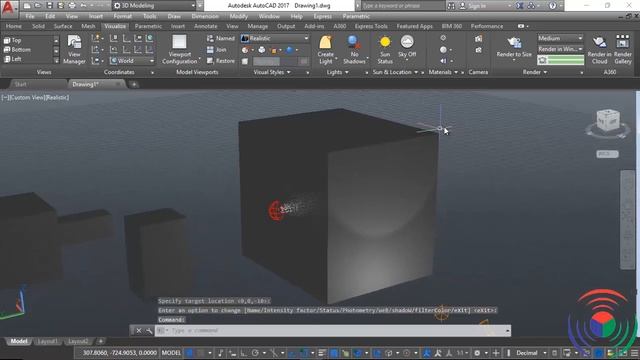 Autodesk AutoCAD: How to use Lights, Shadows, Sun and Location Command in Autodesk AutoCAD смотреть онлайн