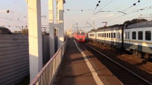 ЭП2Д-0026 и ЭД4М-0183, платформа Перерва